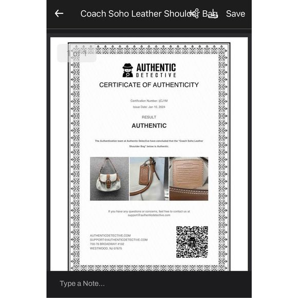 Coach Shoulder Bag Medium Soho Soft Leather Two Toned Hobo Spring Fling W COA - Picture 11 of 11